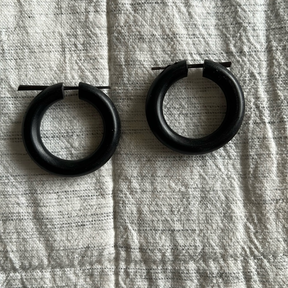 Wood earrings